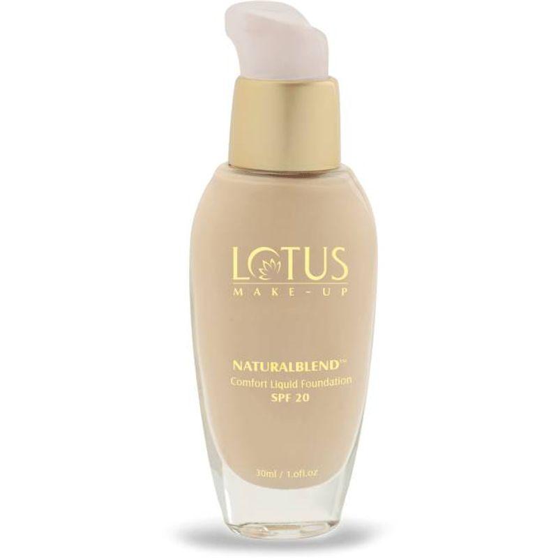 lotus make-up naturalblend comfort liquid foundation spf-20 - soft cameo