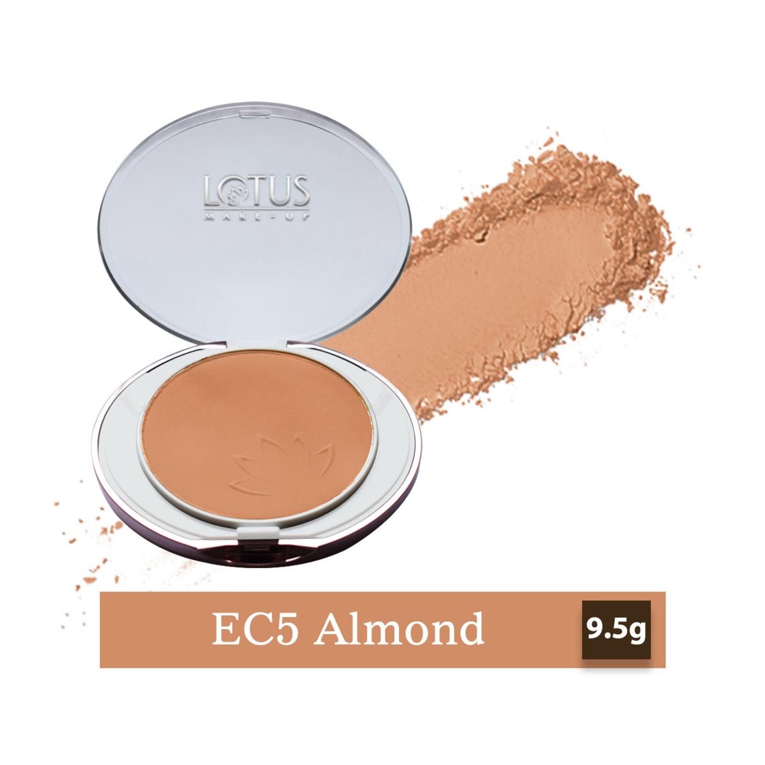 lotus makeup ecostay ideal finish pressed powder spf 25 - ec5 almond (9.5g)
