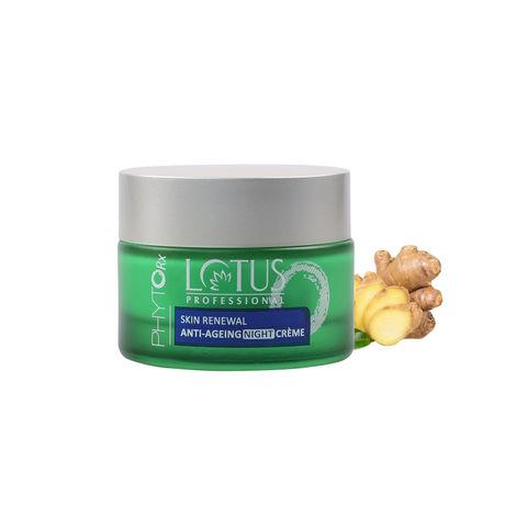 lotus professional phytorx skin renewal antiageing night cream | evens skin tone | all skin types | preservative free | 50g