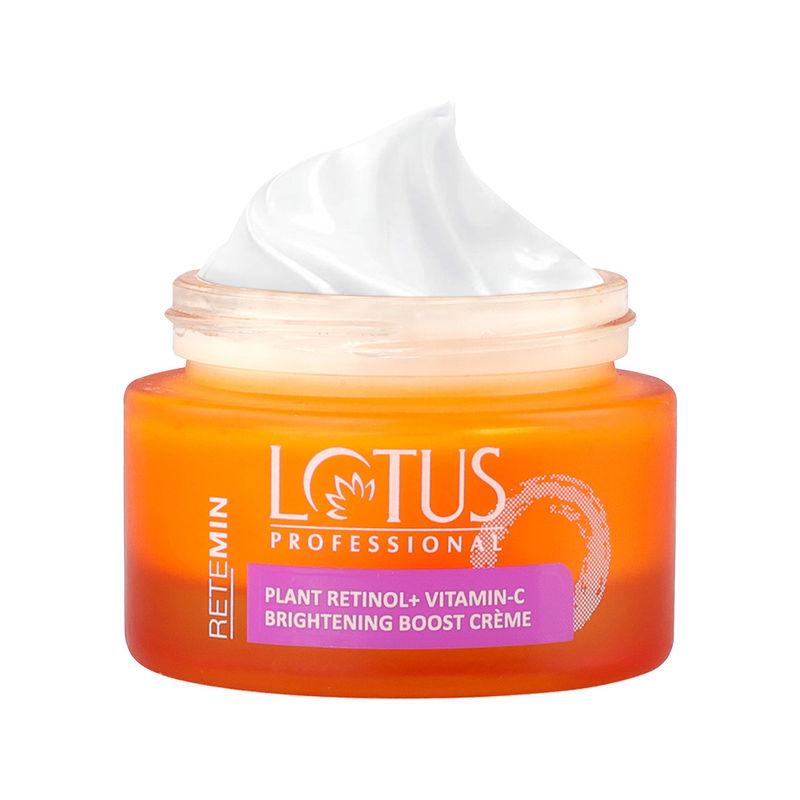 lotus professional retemin plant retinol & natural vitamin c brightening boost cream
