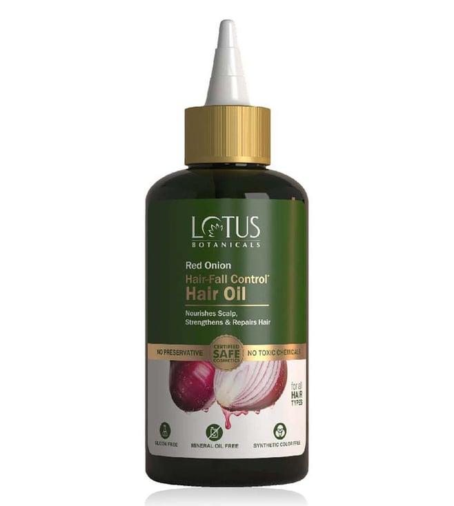 lotus botanical red onion hair fall control hair oil - 200 ml
