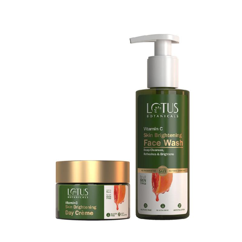 lotus botanicals vitamin c wash & moisturise combo