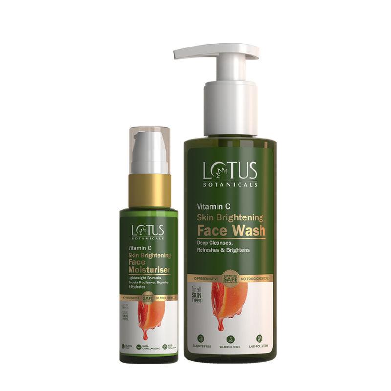 lotus botanicals wash & glow face wash and moisturiser combo