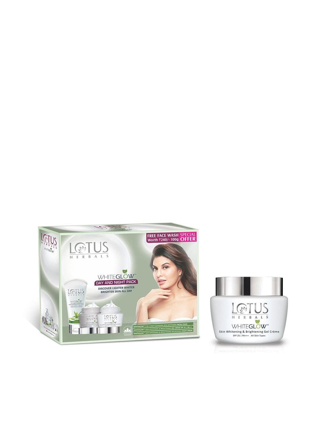 lotus herbals pack of sustainable gel creme & facial wash