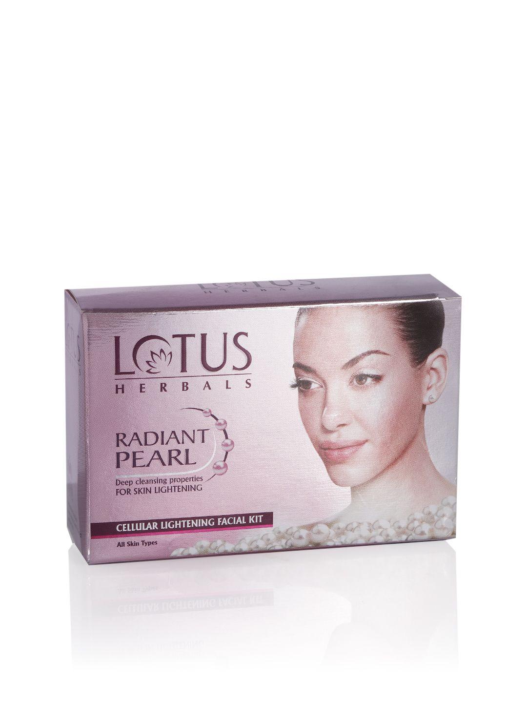 lotus herbals radiant pearl cellular lightening facial kit