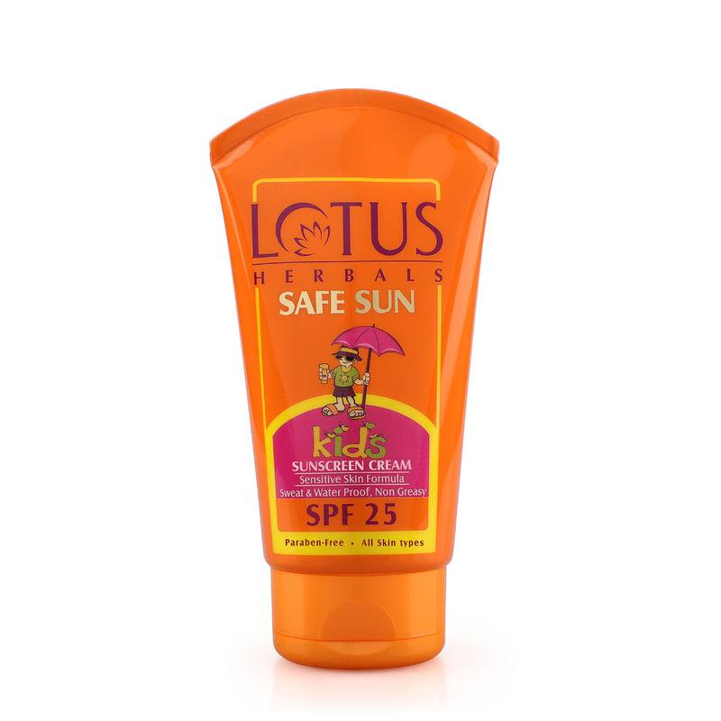 lotus herbals safe sun kids sunscreen cream spf - 25