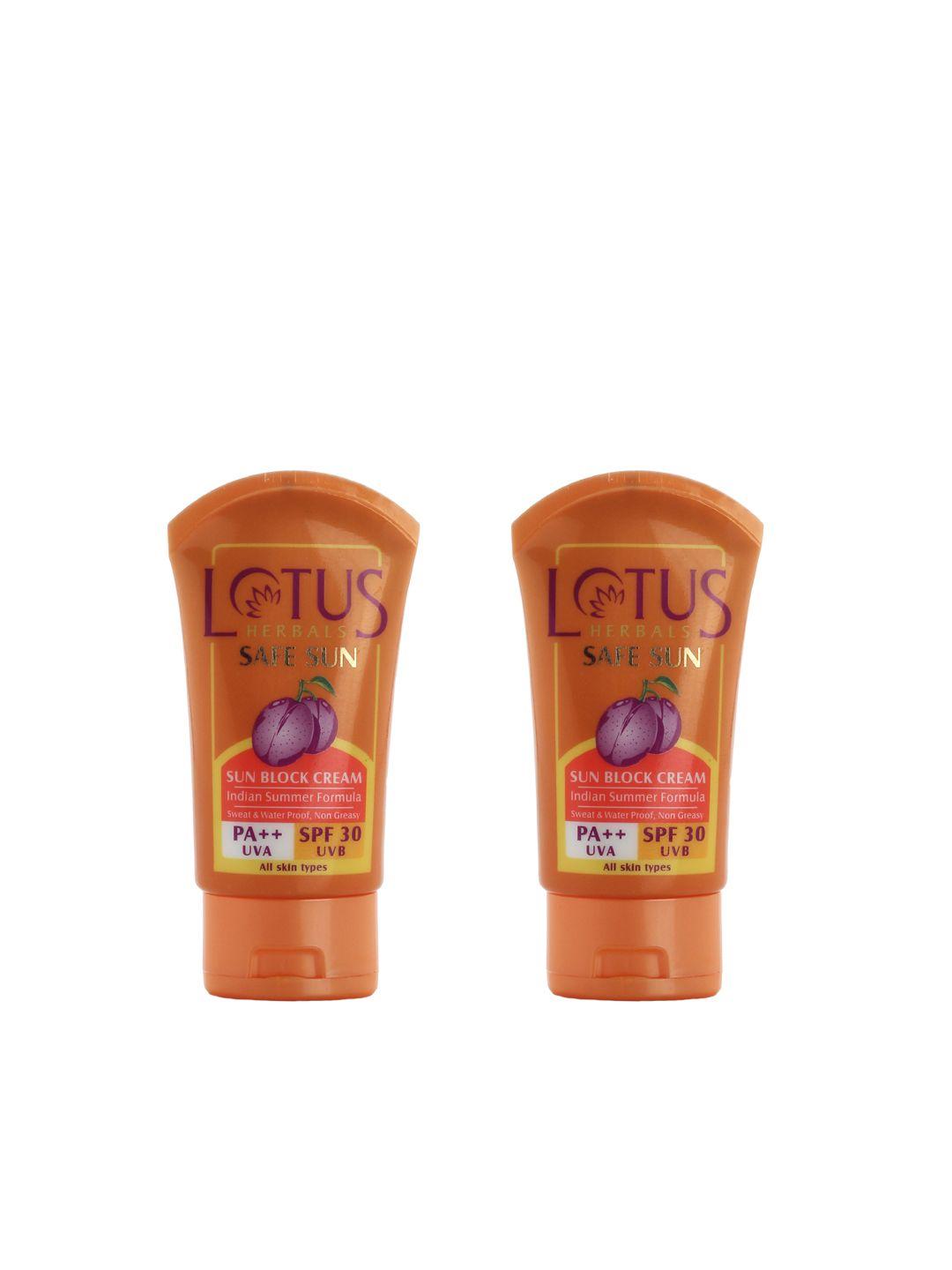 lotus herbals set of 2 safe sun sunscreens