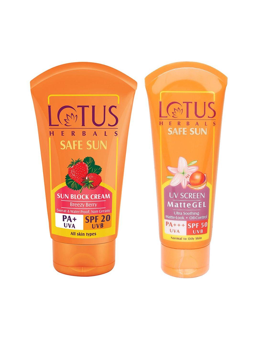 lotus herbals set of 2 sunscreen