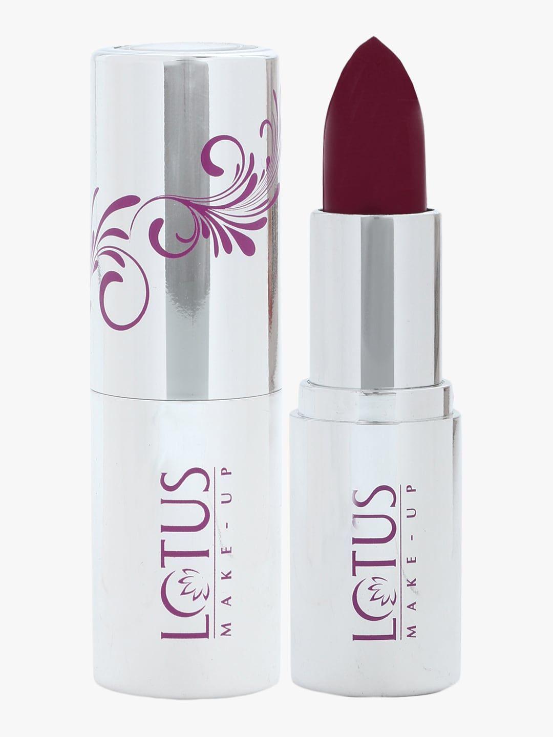 lotus herbals sustainable red rave ecostay butter matte lip color