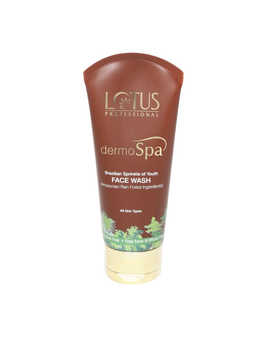 lotus herbals sustainable women dermospa brazillian sprinkle of youth face wash 80 gm