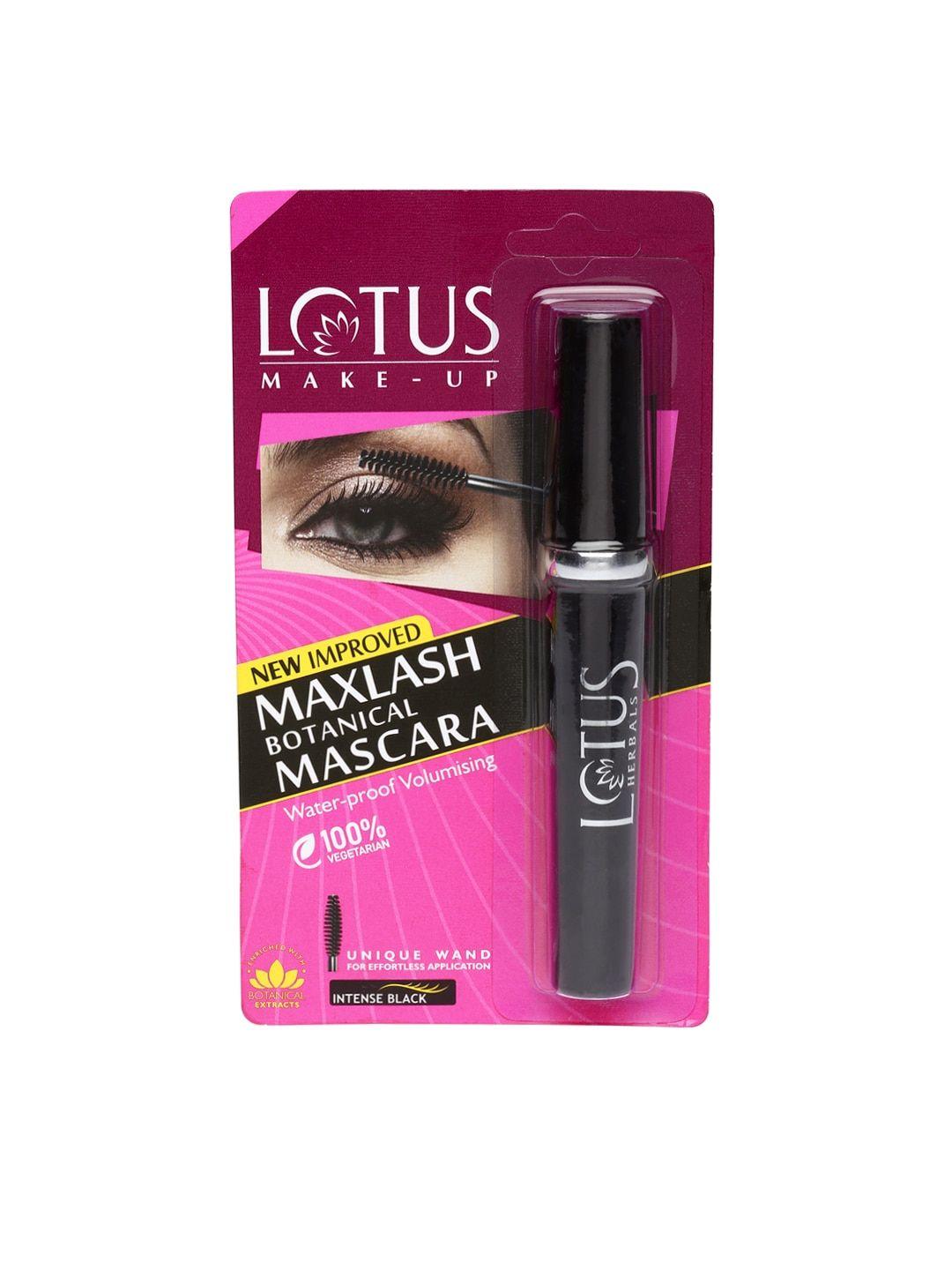lotus sustainable maxlash volumising botanical waterproof mascara - intense black 4 g