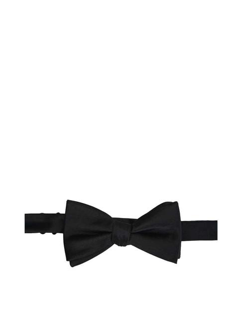 louis philippe black solid bow tie