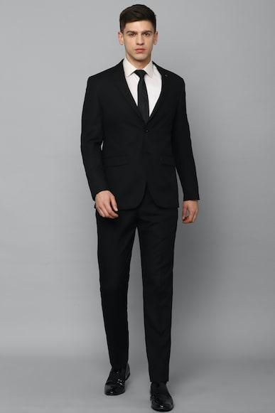 louis philippe black two piece suit