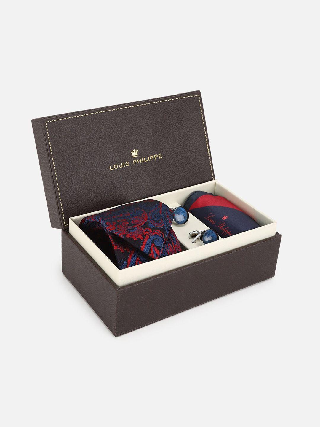 louis philippe embroidered acrylic accessory gift set