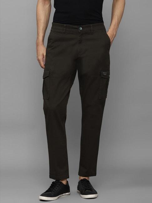 louis-philippe-jeans-green-cotton-slim-fit-trousers