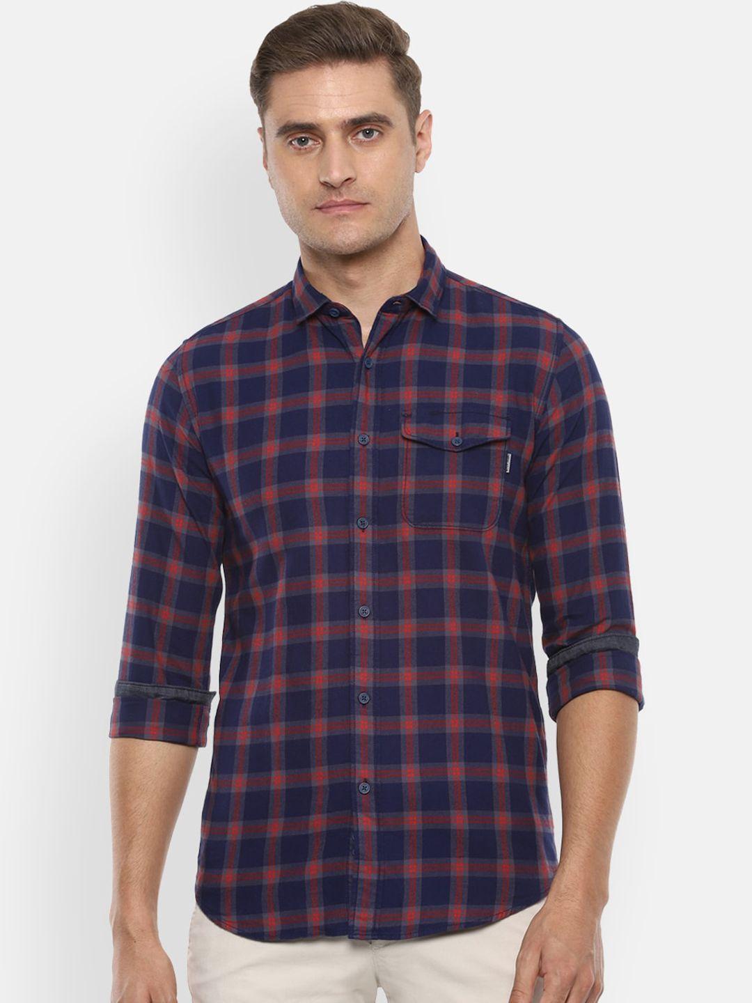 louis-philippe-jeans-men-navy-blue-&-red-slim-fit-checked-casual-shirt