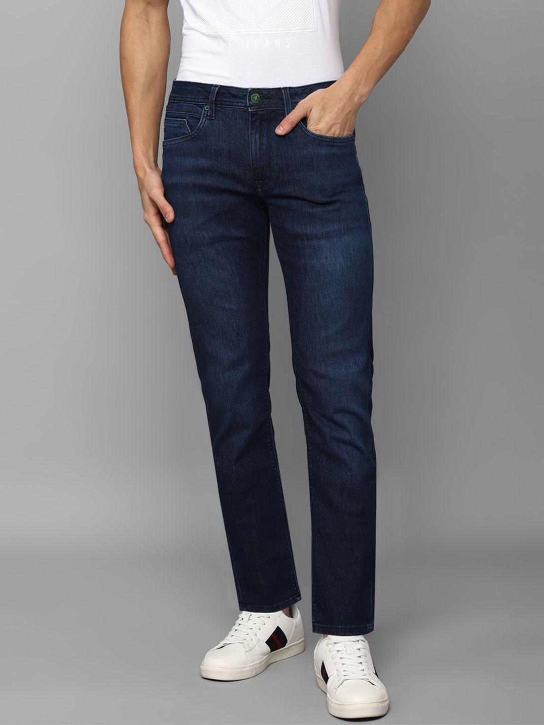 louis philippe jeans men slim fit light fade cotton jeans