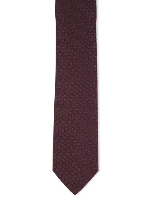 louis philippe maroon printed tie