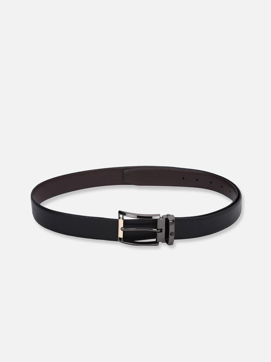 louis philippe men black leather belt
