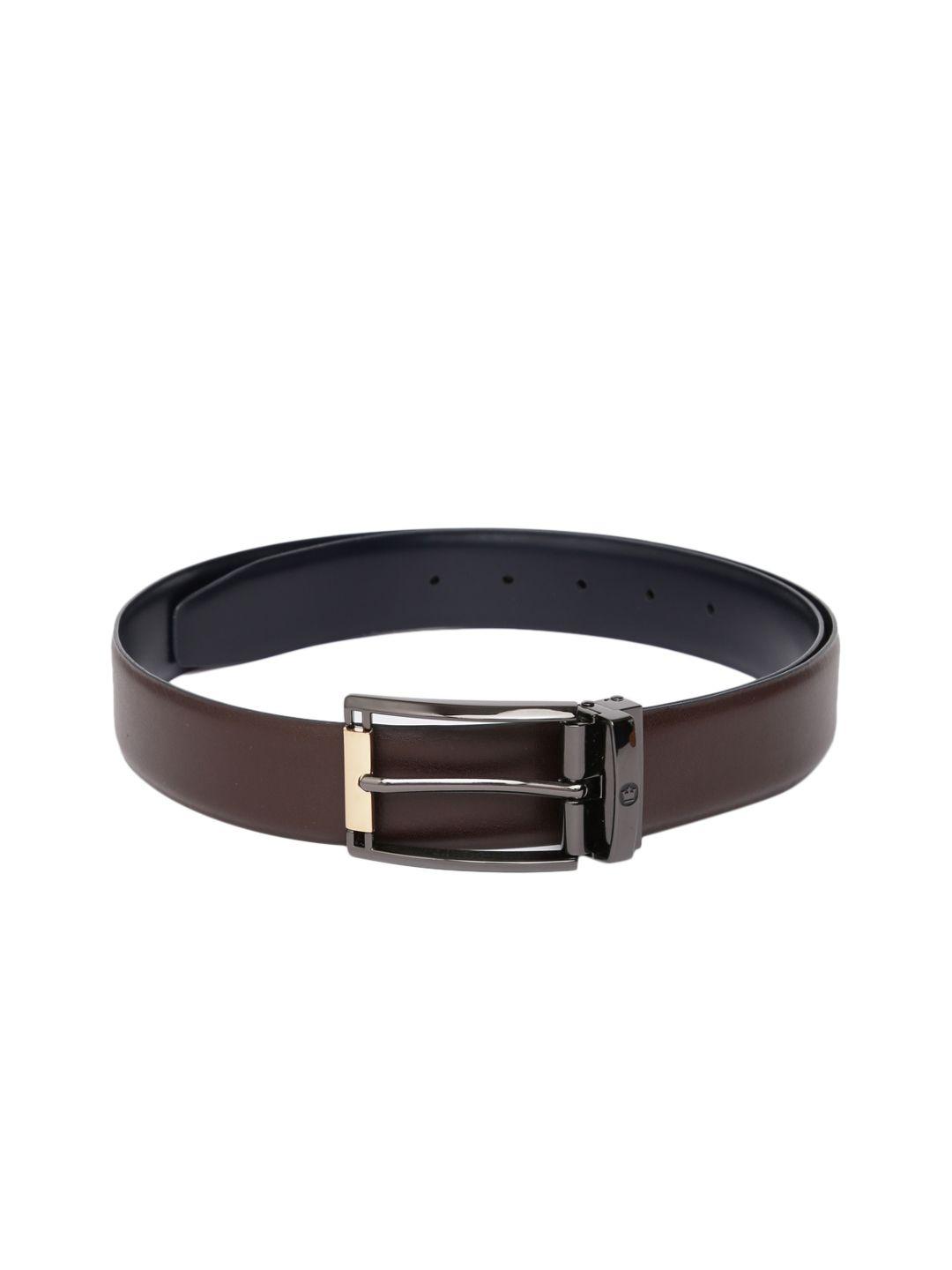 louis philippe men brown solid leather belt