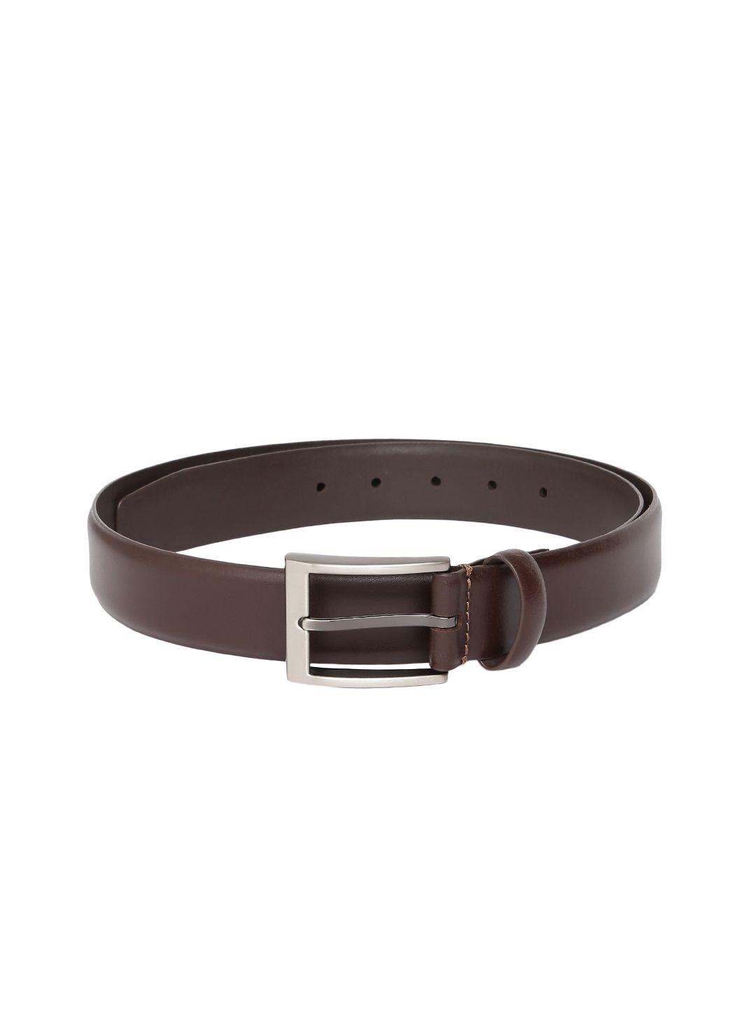 louis philippe men brown solid leather belt