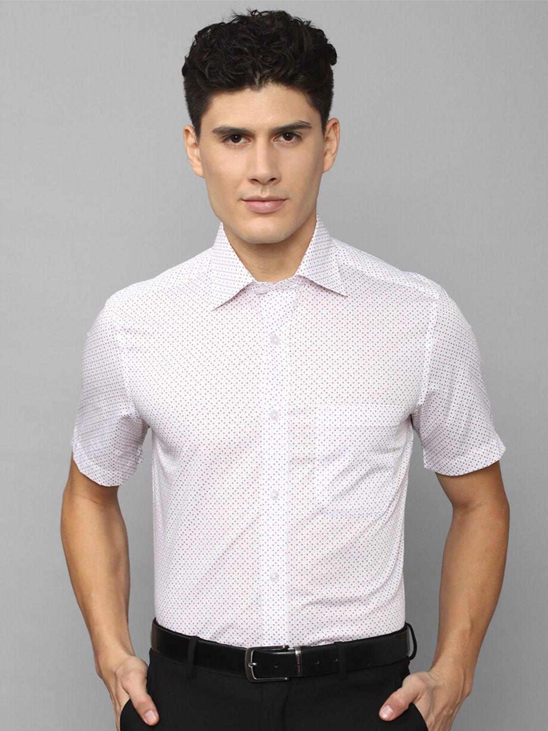louis philippe men micro ditsy printed formal cotton shirt