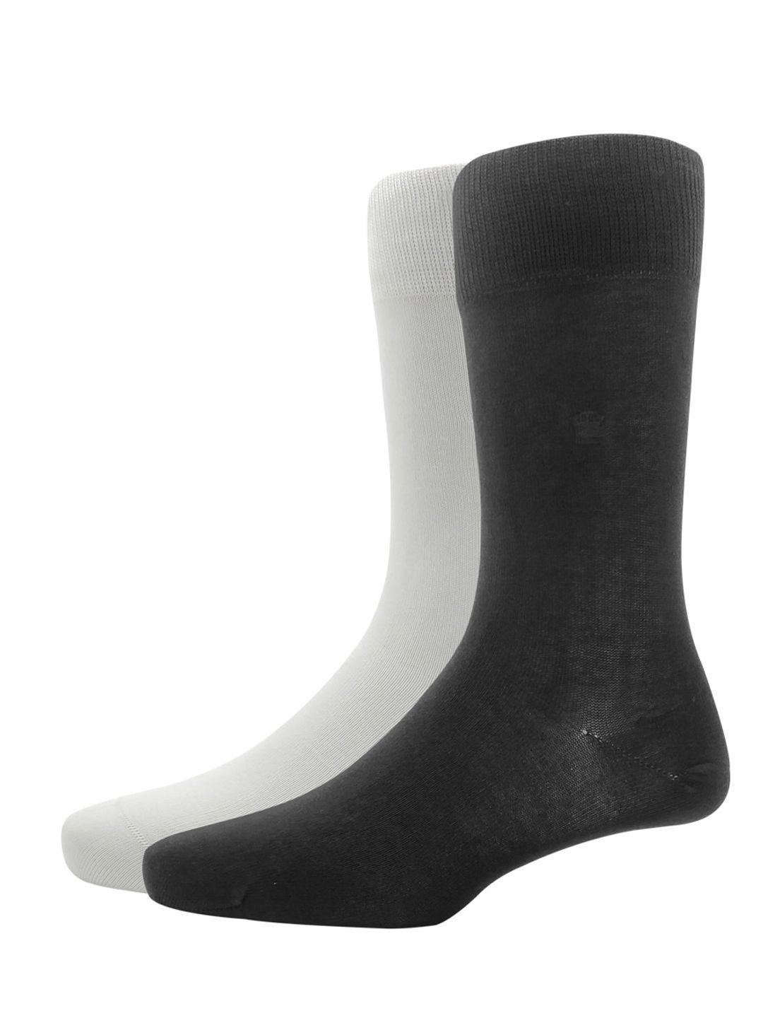 louis philippe men pack of 2 solid calf-length socks