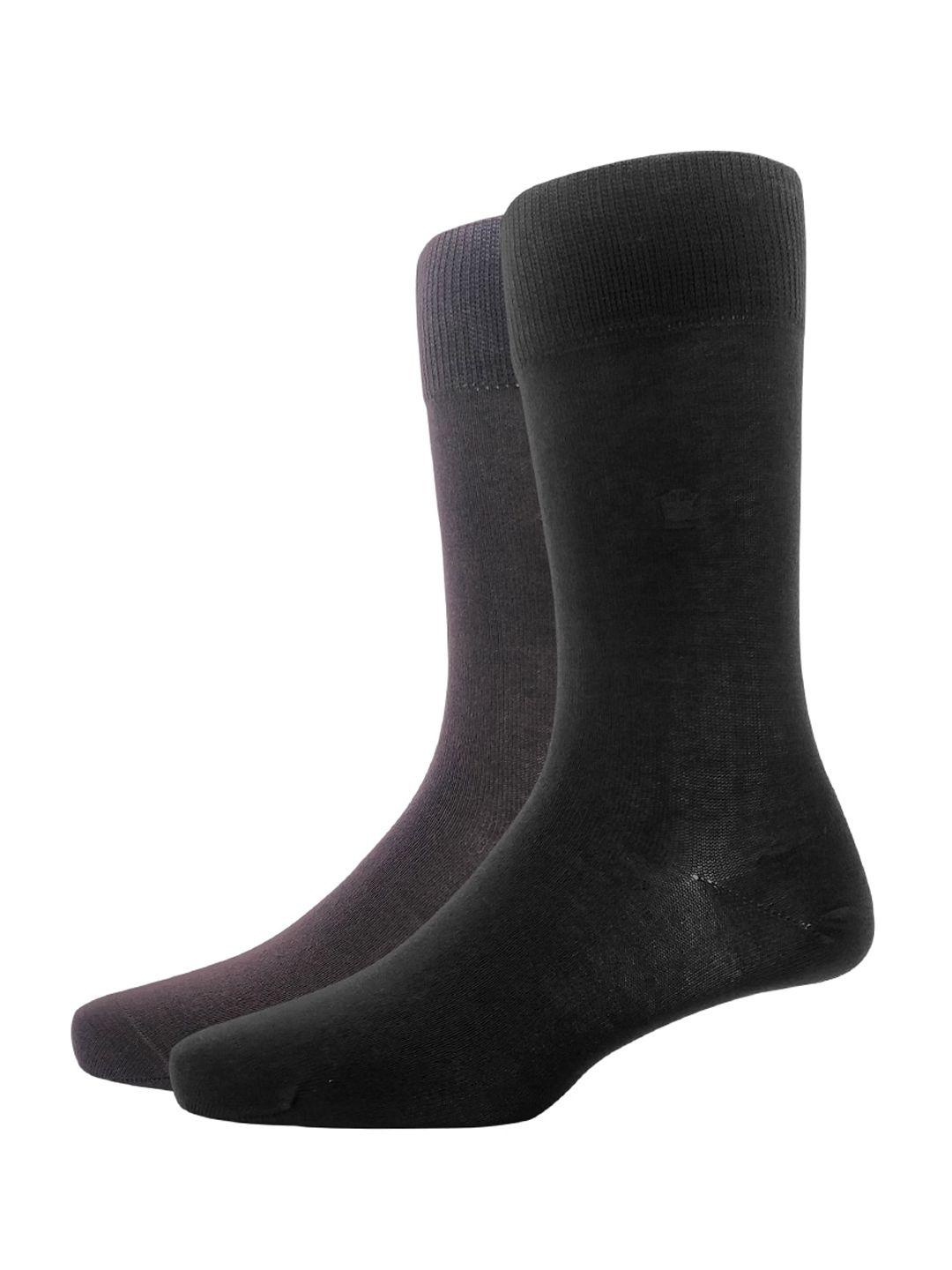 louis philippe men pack of 2 solid calf-length socks