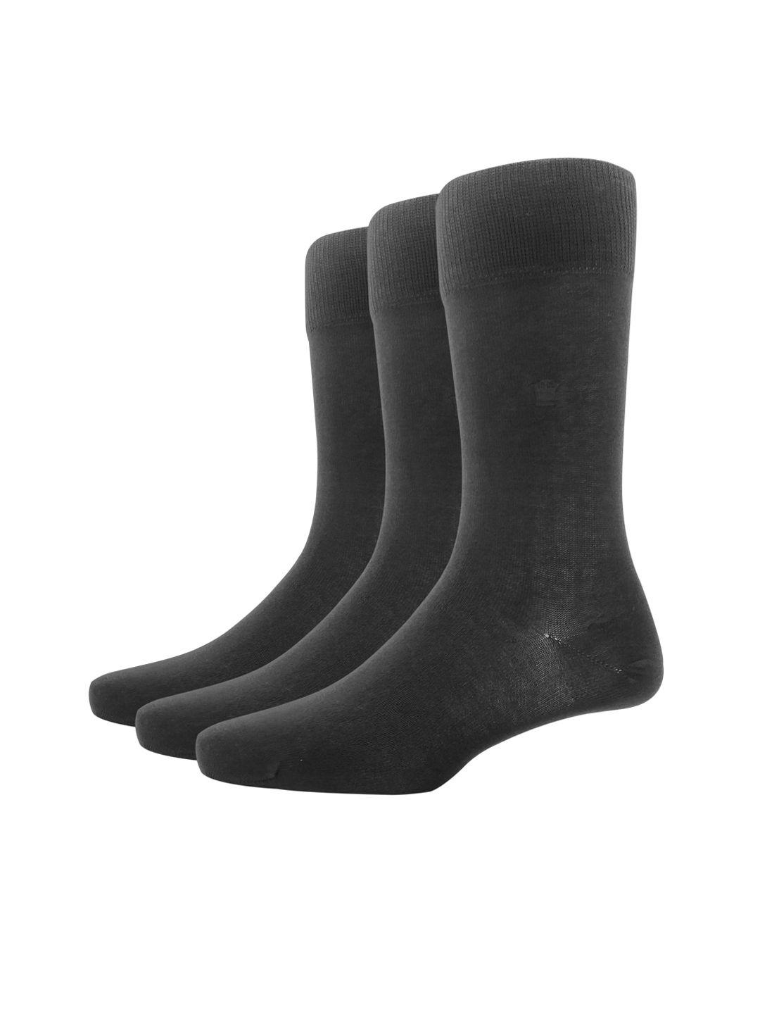 louis philippe men pack of 3 solid calf-length socks