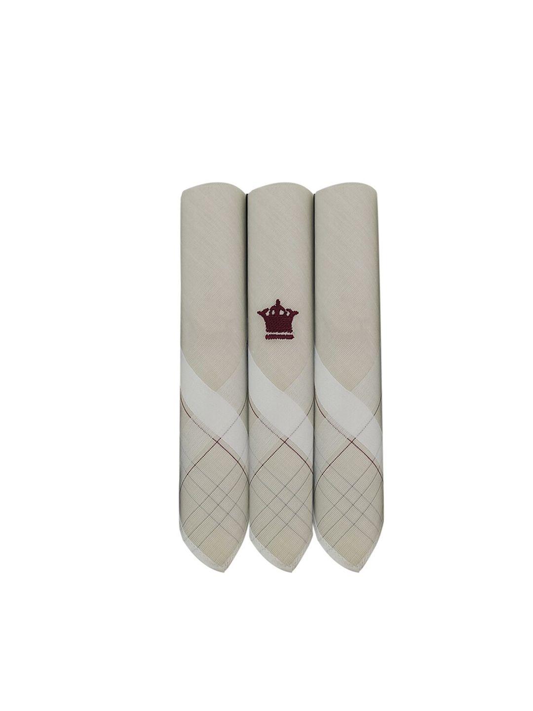 louis philippe men set of 3 cotton handkerchief