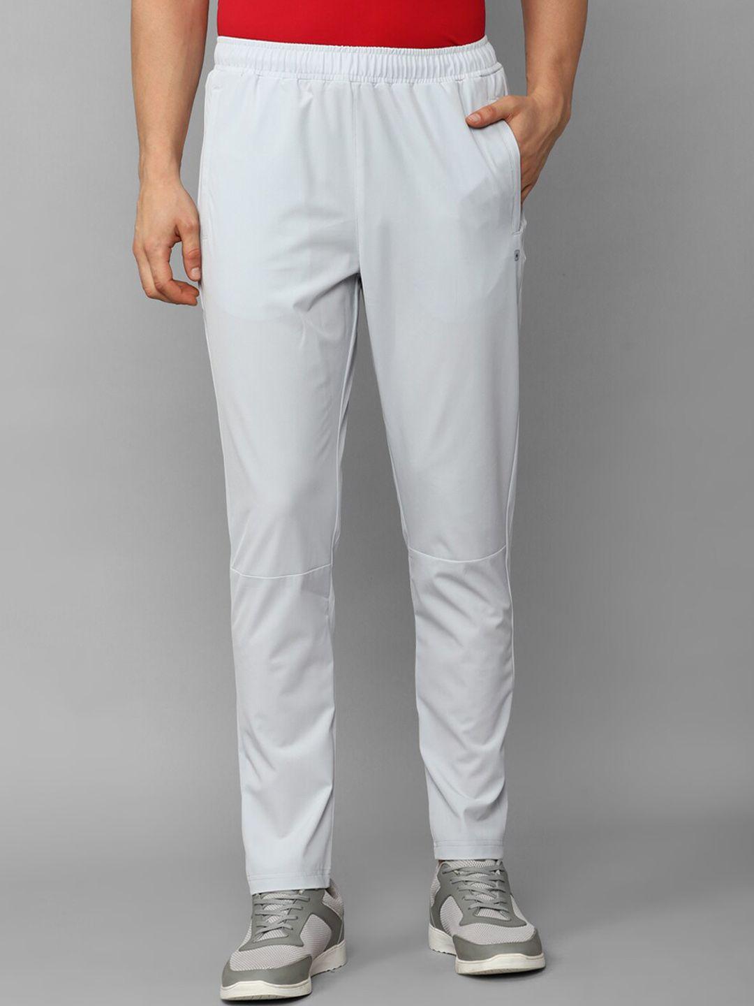 louis philippe men slim fit mid-rise cotton track pants