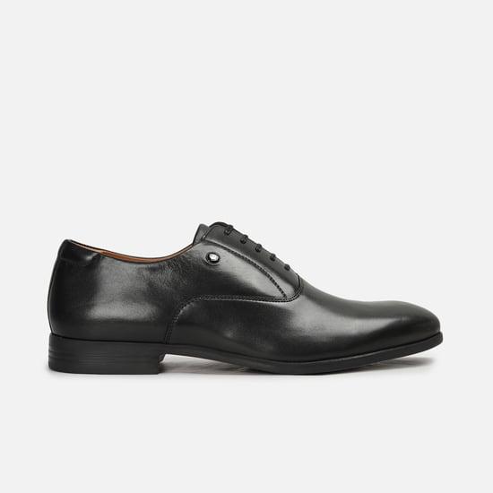 louis philippe men solid formal shoes