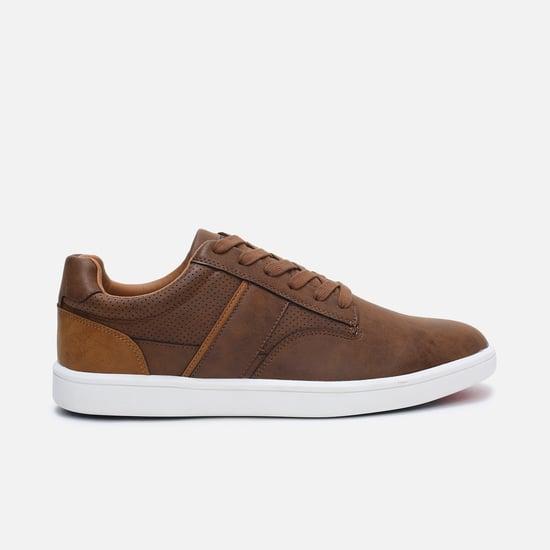 louis philippe men solid lace-up casual shoes