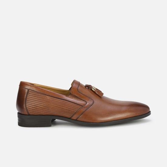 louis philippe men tassel-detailed leather slip-on shoes
