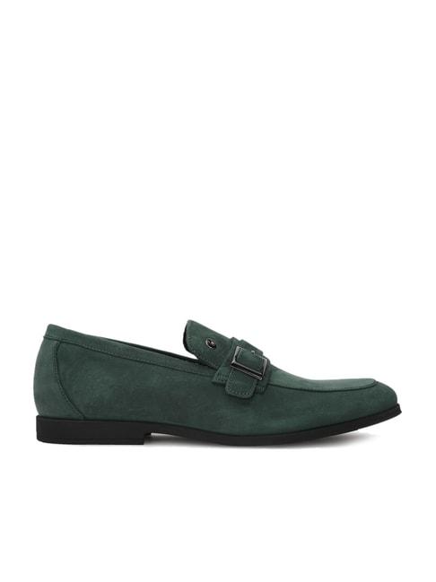 louis philippe men's green monk shoes