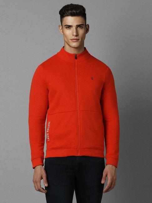 louis philippe red regular fit sweatshirt
