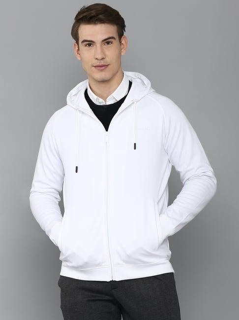 louis philippe white hooded sweatshirt