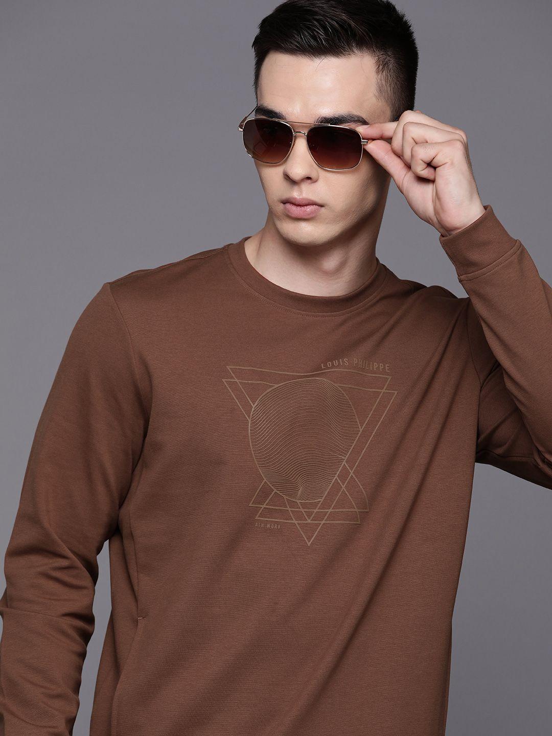 louis philippe ath.work geometric print sweatshirt