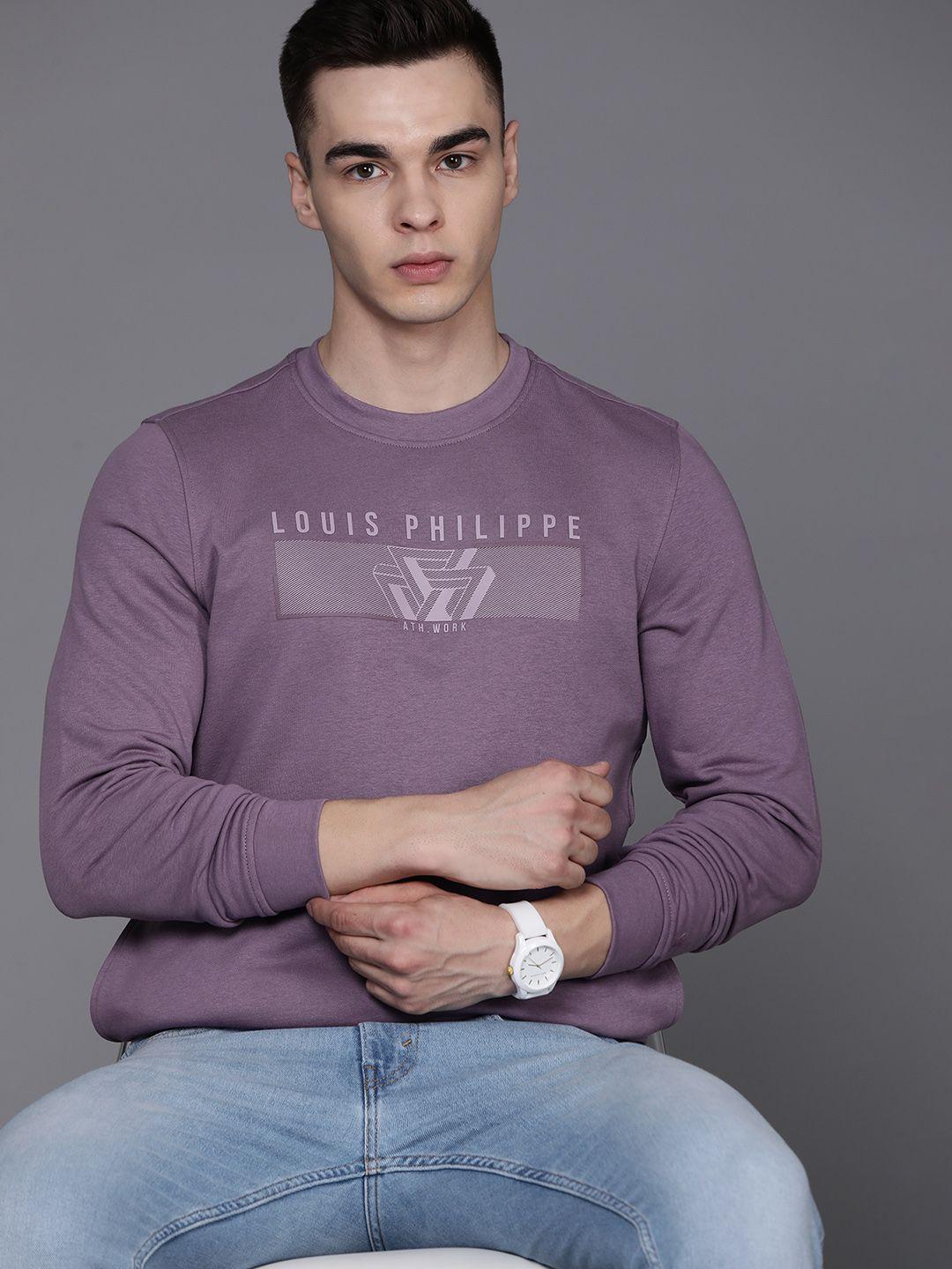 louis philippe ath.work men printed sweatshirt