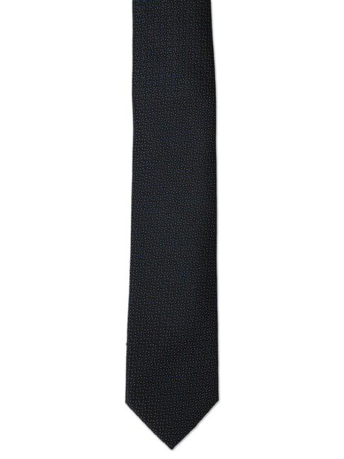 louis philippe black textured tie
