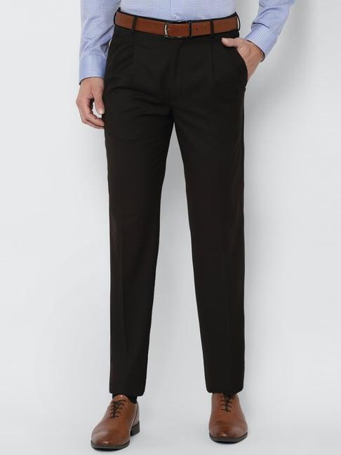 louis philippe black trousers