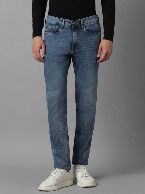 louis philippe blue slim fit jeans