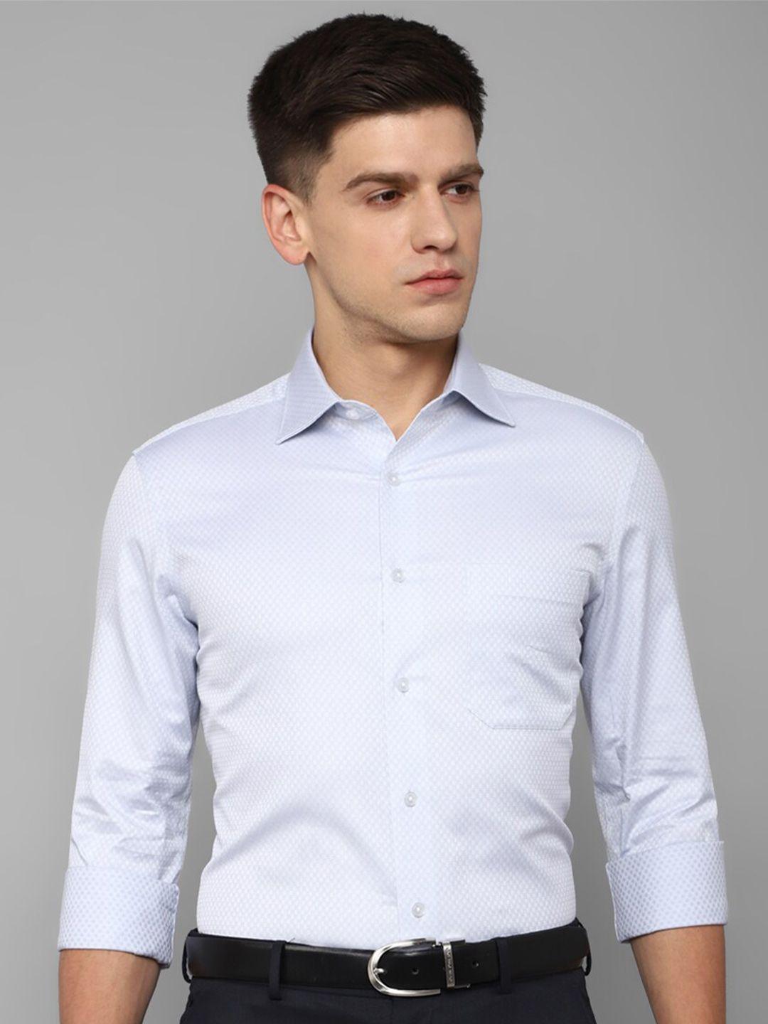 louis philippe classic micro ditsy printed cotton formal shirt