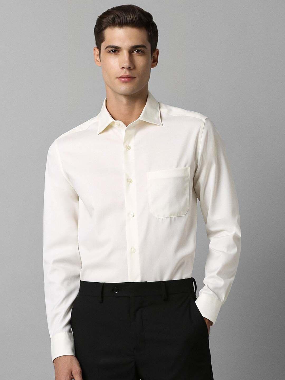 louis philippe classic pure cotton formal shirt