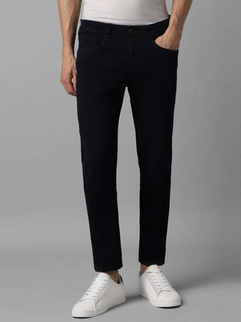 louis philippe cool black regular fit jeans