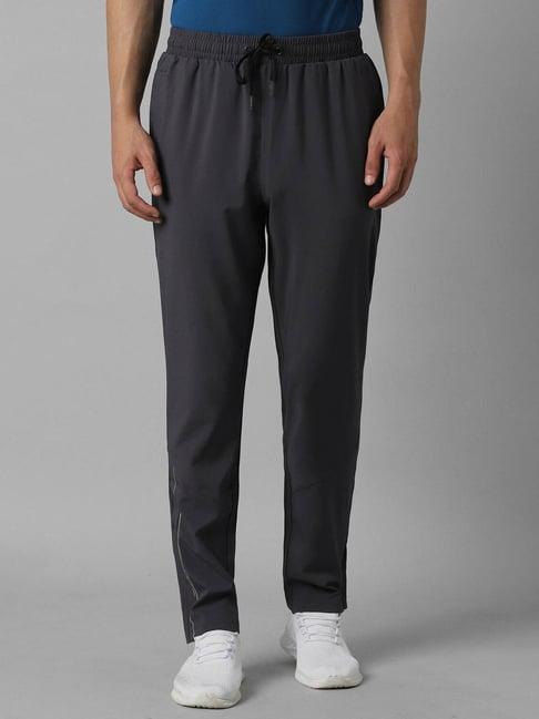 louis philippe dark grey slim fit trackpants