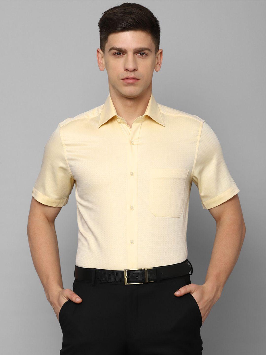louis philippe geometric printed pure cotton formal shirt