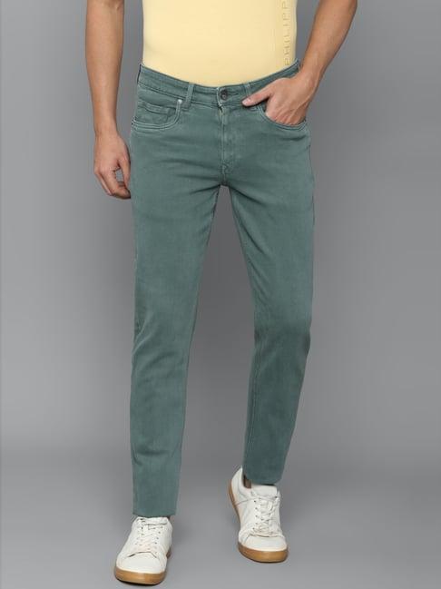 louis philippe green slim fit jeans