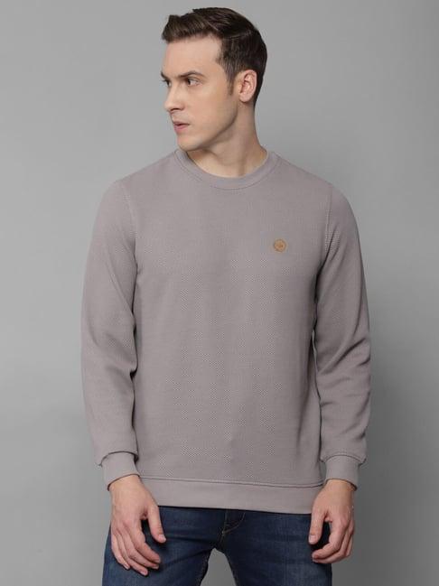 louis philippe grey regular fit sweatshirt