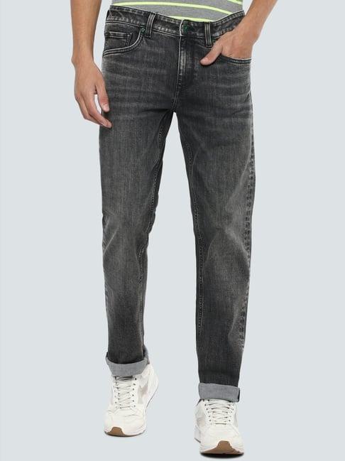 louis philippe grey slim fit jeans